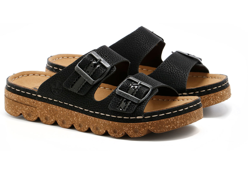 Rieker Women's Flip Flops Black