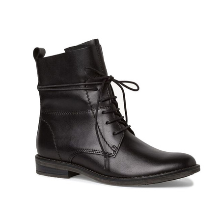 Marco Tozzi Women's Leather Ankle Boots Black