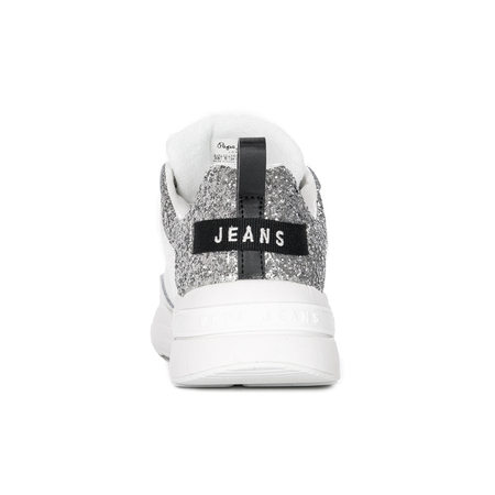 Pepe Jeans White Arrow Glam Sneakers
