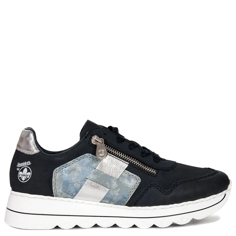Rieker L3312-14 Pazifik/Heaven/Silver Sneaker