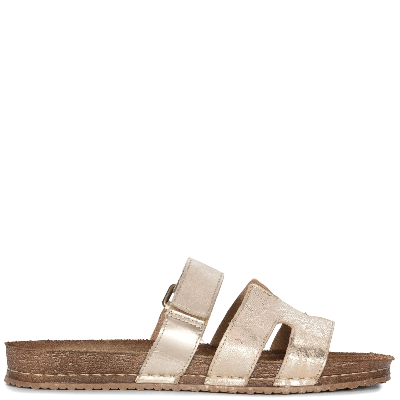 Maciejka Gold Women's Slides
