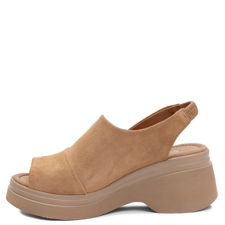 Artiker Leather Comfortable Wedge Sandals Orange 58C2045