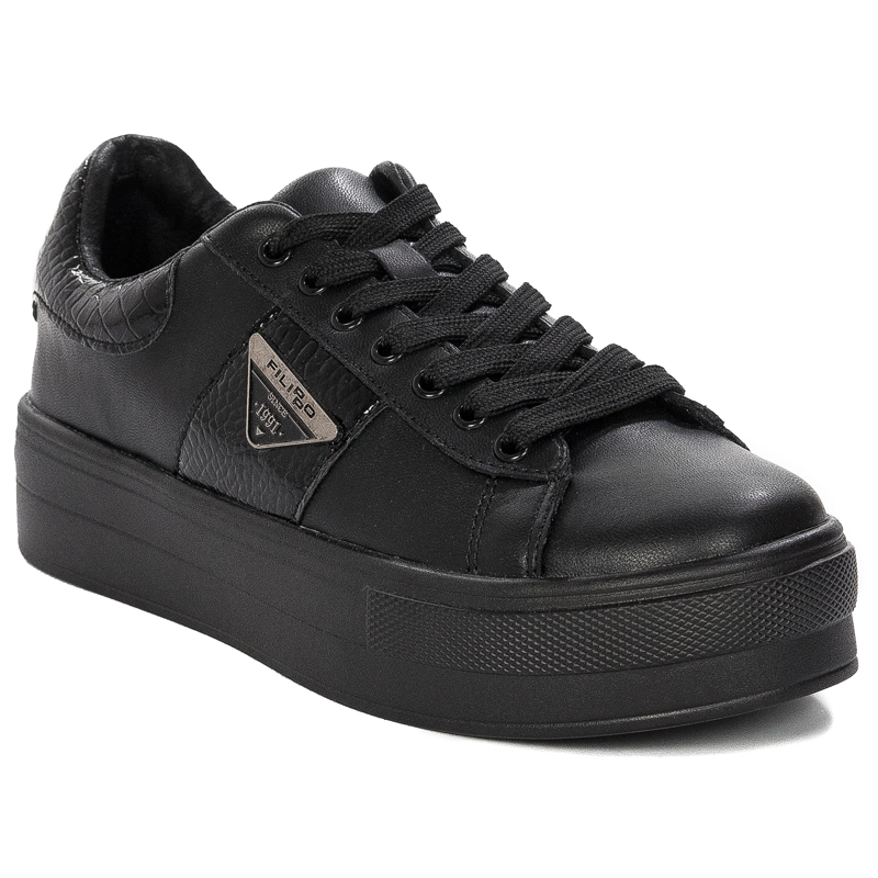 Filippo DP4707/23 BK Black women's Platform Low Shoes