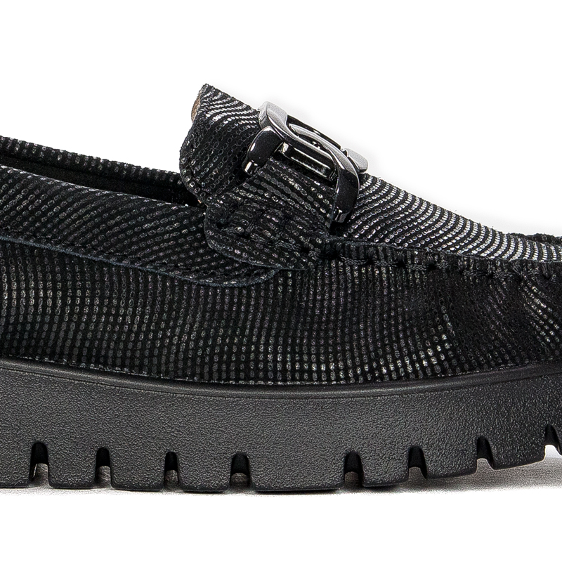 Filippo Leather Black Low Shoes