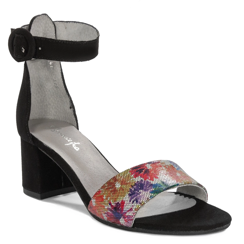 Maciejka Women's Leather Stiletto Sandals Black
