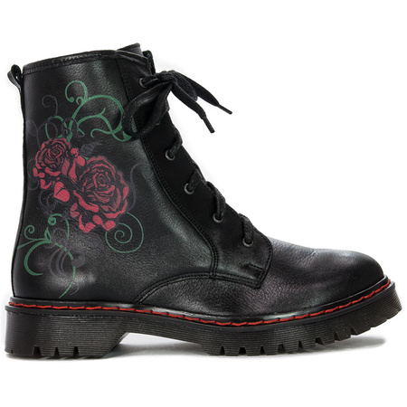 Maciejka 1609B-01/00-6 Black Lace-up Boots