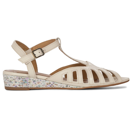 Maciejka Women's Leather Sandals Light Beige