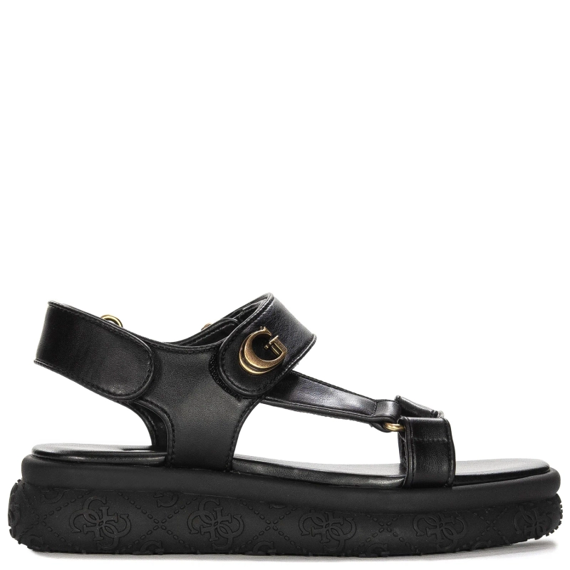 Guess Women Sandals On Platform Black