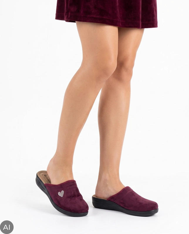 Inblu Women's Burgundy Home Slippers CF000052