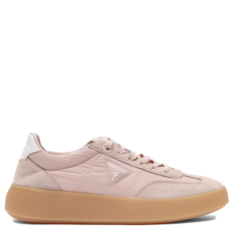 Guess Stylowe Sneakersy Platformowe Damskie Sznurowane Różowe FLPPAR-FAB12-PINK