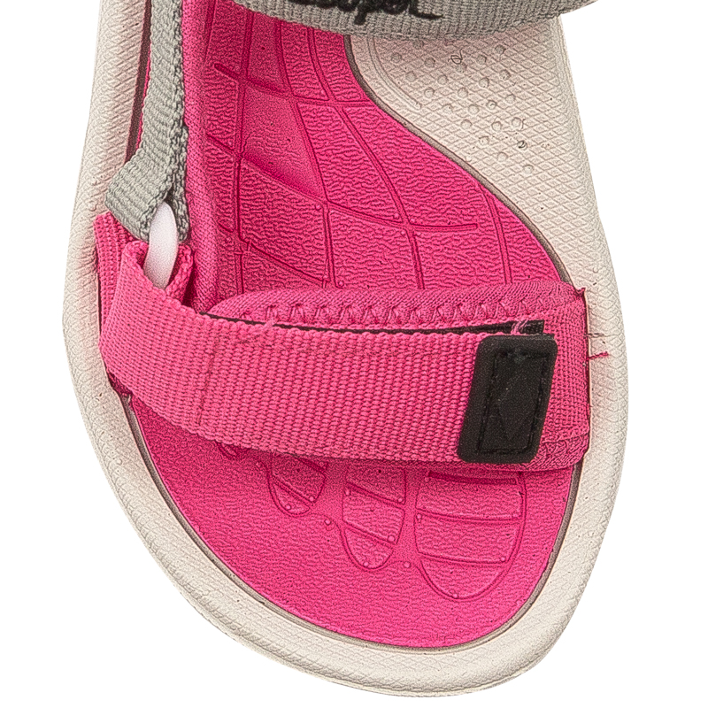 Lee Cooper Children's girls' sandals with Velcro Black Fuxia Fushia