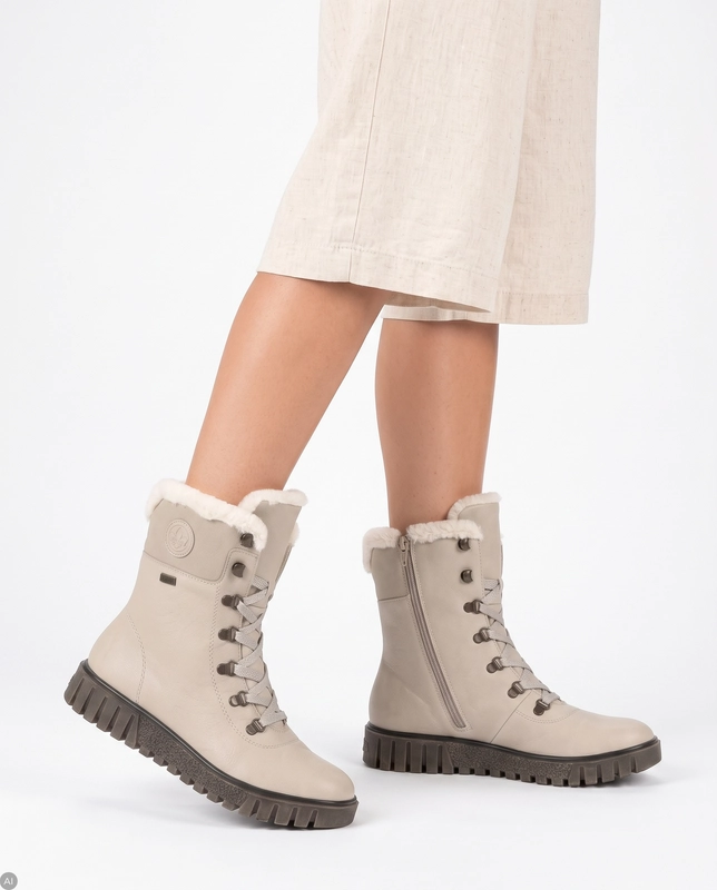 Rieker Boots women's beige insulated boots