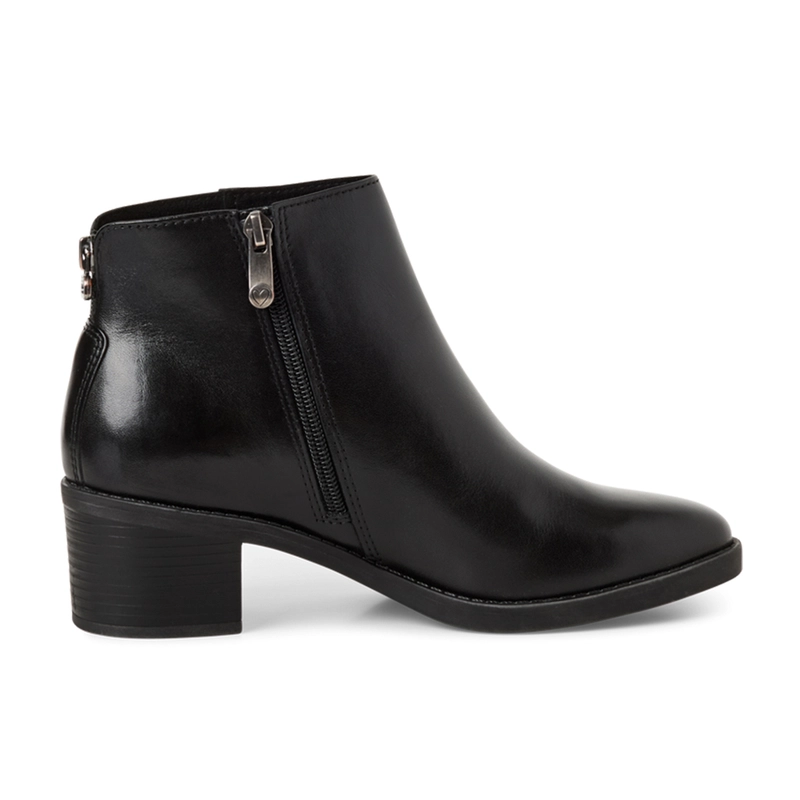 Marco Tozzi Women's Leather Ankle Boots Black