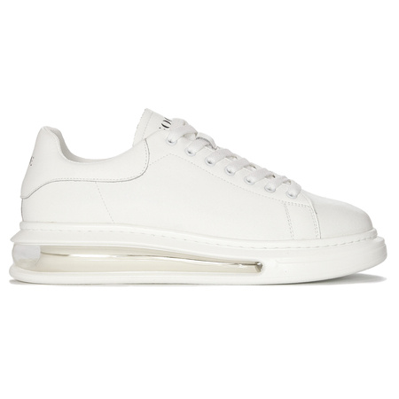GOE Sneakersy męskie skórzane White białe