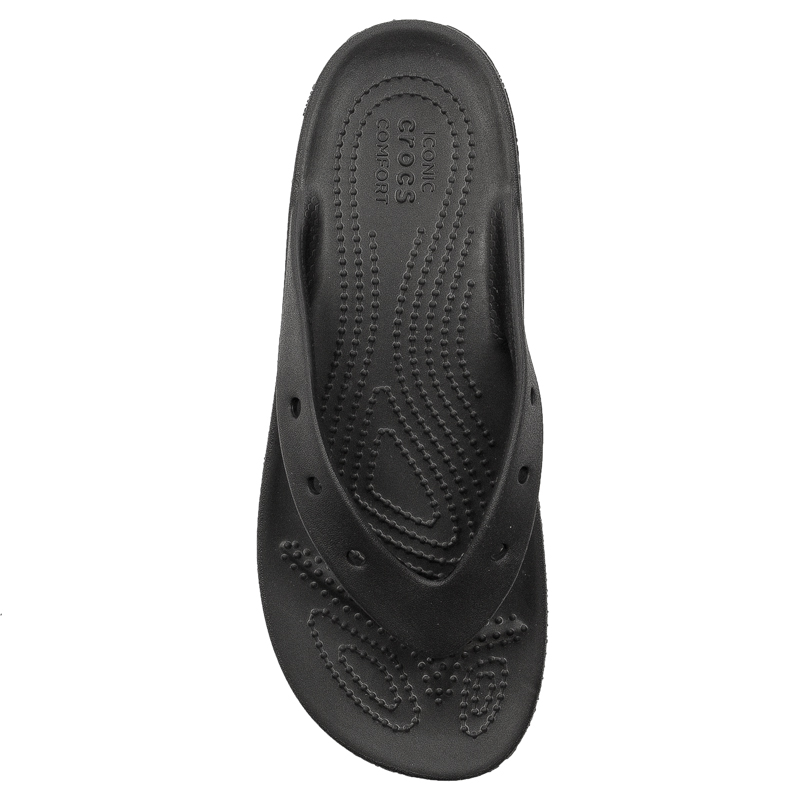 Crocs Klapki Damskie Black Platform Flip Czarne