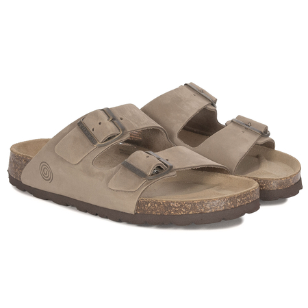 Dr. Brinkmann Women's Leather Orthopedic Slides Beige 600130-08