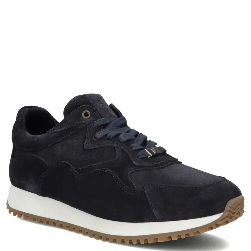 Filippo Sneakersy Męskie Skórzane Sznurowane Granatowe MP8276-26-NV