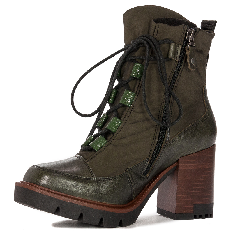 Maciejka Green Women's Lace-Up Boots