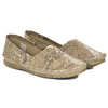 Maciejka Women's Leather Half-Shoes Beige Gold