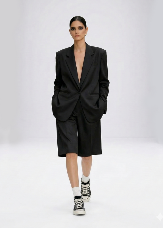 OPRA Szorty Bermuda Black OP-SZOR-BER-BLK