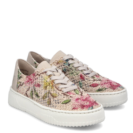 Rieker Wielokolorowe Sneakersy Damskie Ażurowe Tekstylne N9919-91