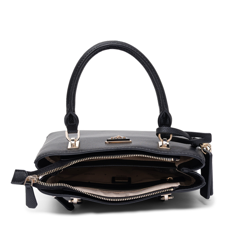 Guess Torebka Damska Do Ręki I Na Ramię Elegancka Czarna ZG967205-BLACK