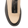 Wonders Botki Damskie Skórzane Na Platformie Wild Negro Cream