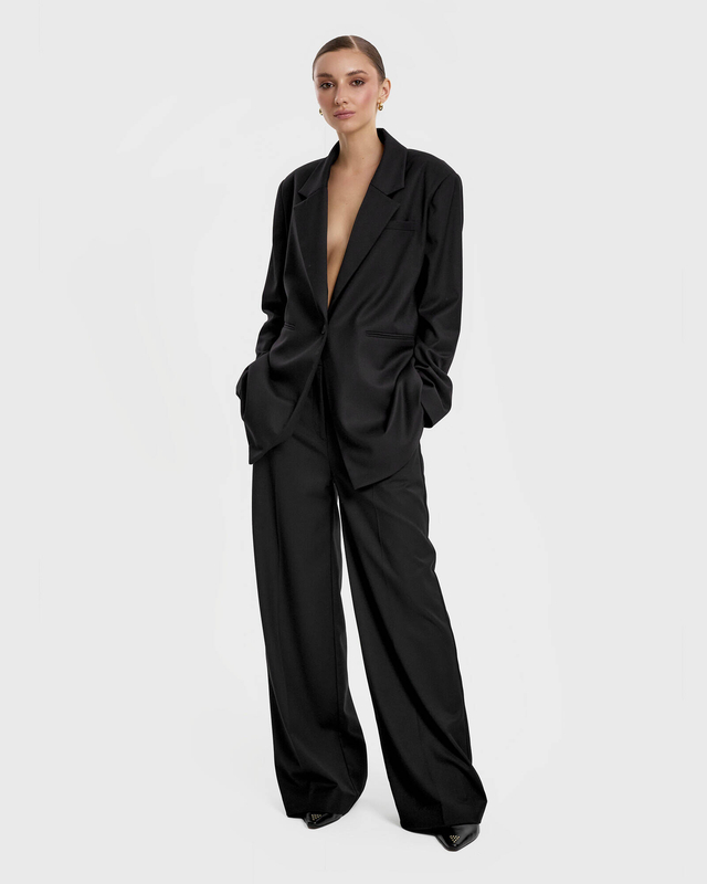 Opra Marynarka Bahira Black Oversize