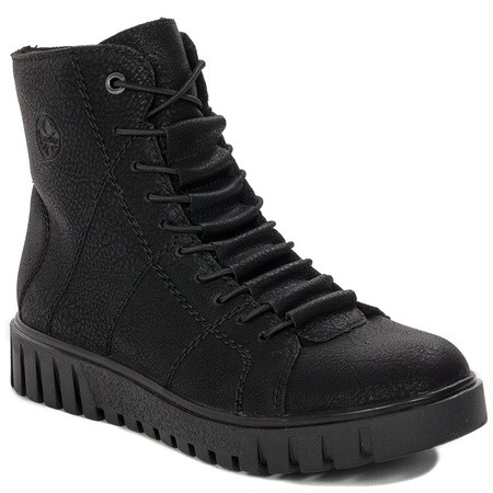 Rieker 51517-00 warned Black Boots