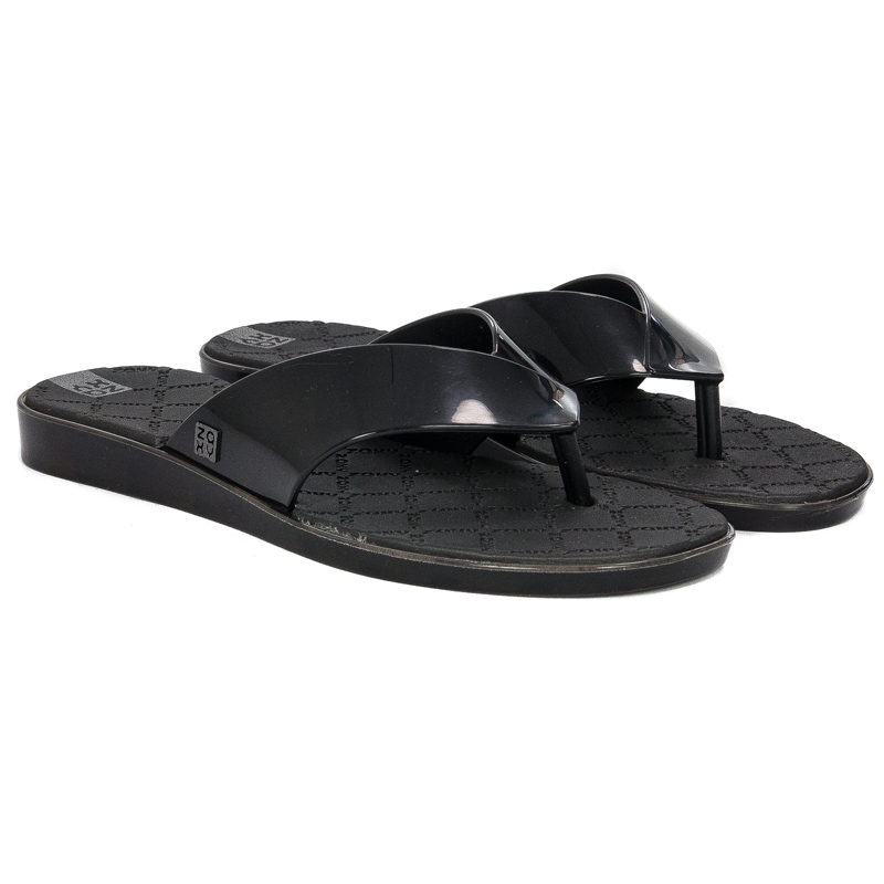 Klapki japonki damskie Zaxy Moment Thong Fem Black czarne