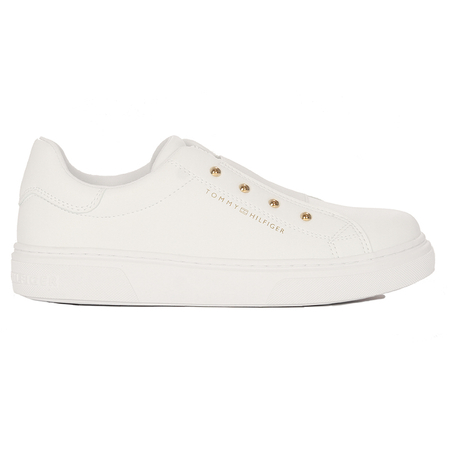 Tommy Hilfiger Damskie Sneakersy Białe Wsuwane