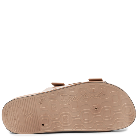 Ipanema Comfortable Platform Slides with Buckles Brown 83781-BP288