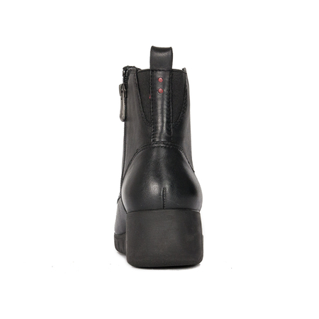 Marco Tozzi Black Comb leather Lace-up Boots