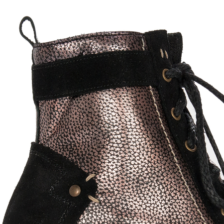 Maciejka Leather Black & Gold Boots