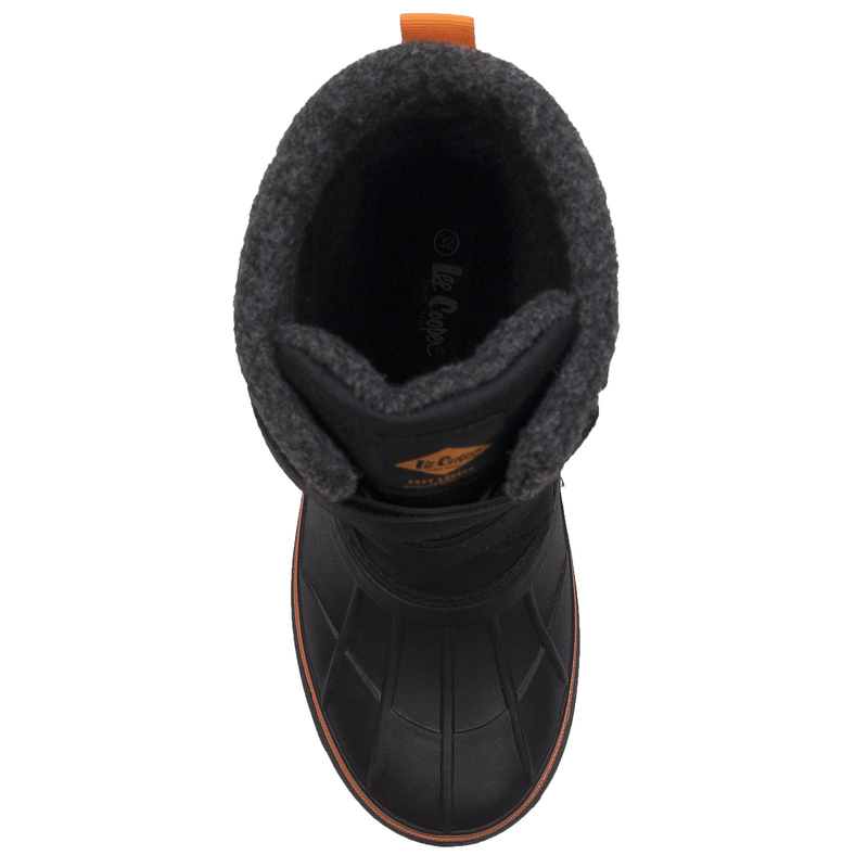 Lee Cooper Śniegowce buty zimowe dziecięce Black/Lime