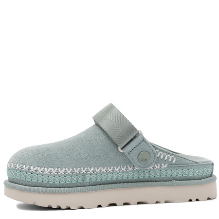 UGG Leather Women's Clogs on Platform Adjustable Strap Green 1177270-ART