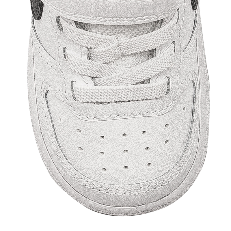 Nike Buty dziecięce niemowlęce Court Borough Low 2 (TDV) White/Black