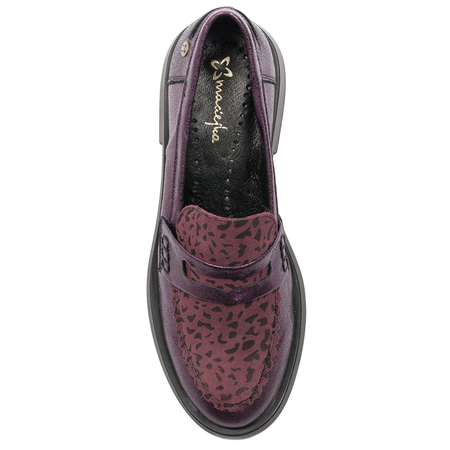 Maciejka 06250-23/00-1 Women's Leather Burgundy Lords