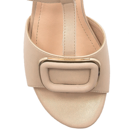 Sergio Leone Women's Sandals On A High Heel Chamoiss