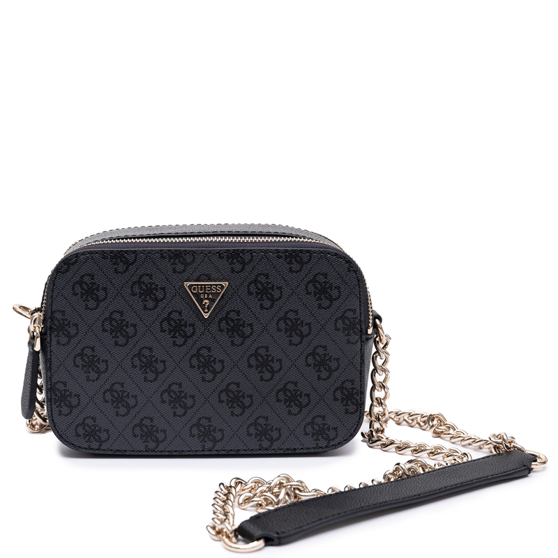 Guess Elegancka Listonoszka Monogram Torebka Crossbody Czarna HWBG9672140-COAL