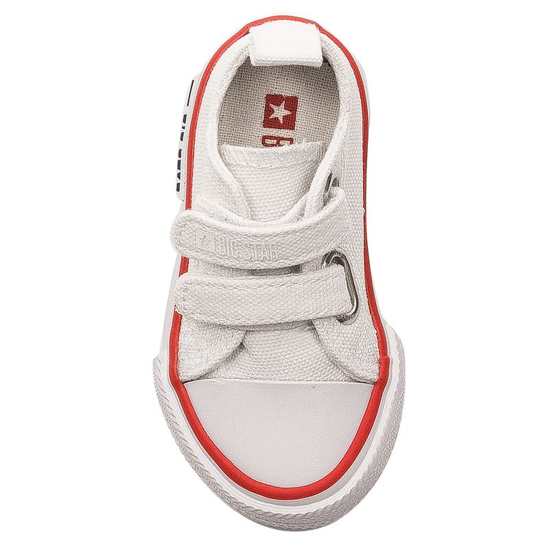 Big Star White children's sneakers with velcro