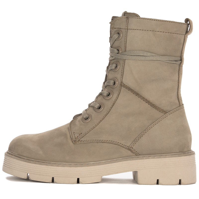 Marco Tozzi Taupe Nubuk Leather Boots