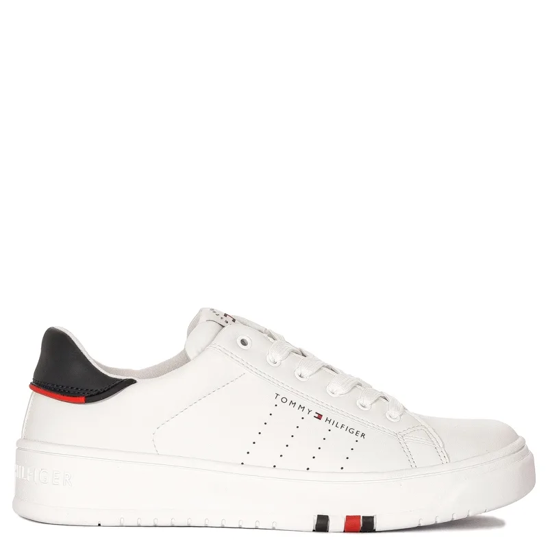Tommy Hilfiger Damskie Sneakersy Białe Niebieskie
