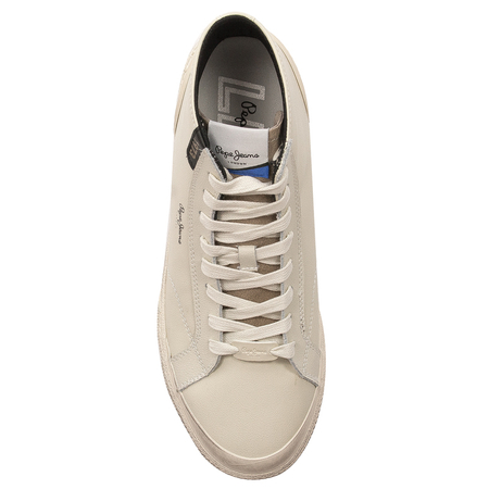 Pepe Jeans Sneakersy buty męskie Kenton Vintage white białe