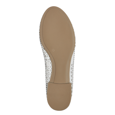 Tamaris White Struckt Ballerina
