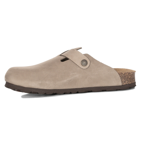 Dr. Brinkmann Leather Orthopedic Mules Closed Toe Beige 600132-08