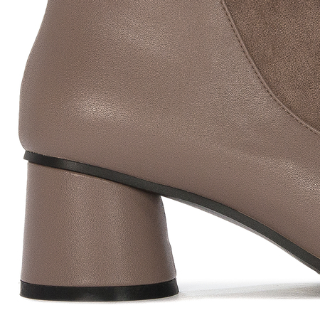 S.Barski Women's boots ankle boots beige