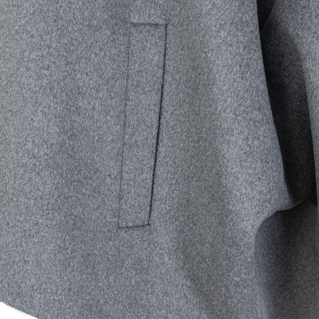 OPRA Oversize Kurtka Minimalistyczna Szary OP-KU-NUBA-GREY