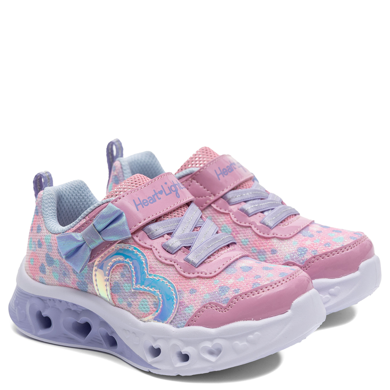 Skechers Heart Lights Kids' Sport Sneakers Light-Up Pink 302691N-PKLV