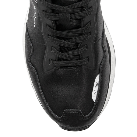 Pepe Jeans Sneakersy buty męskie Black Bass M czarne